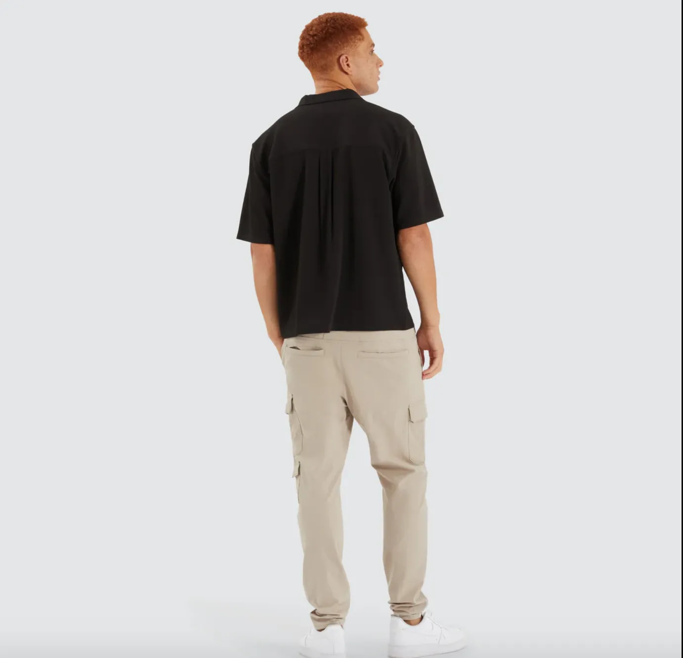 Amalfi Box Resort Shirt Jet Black