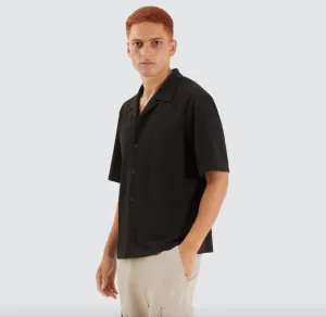 Amalfi Box Resort Shirt Jet Black