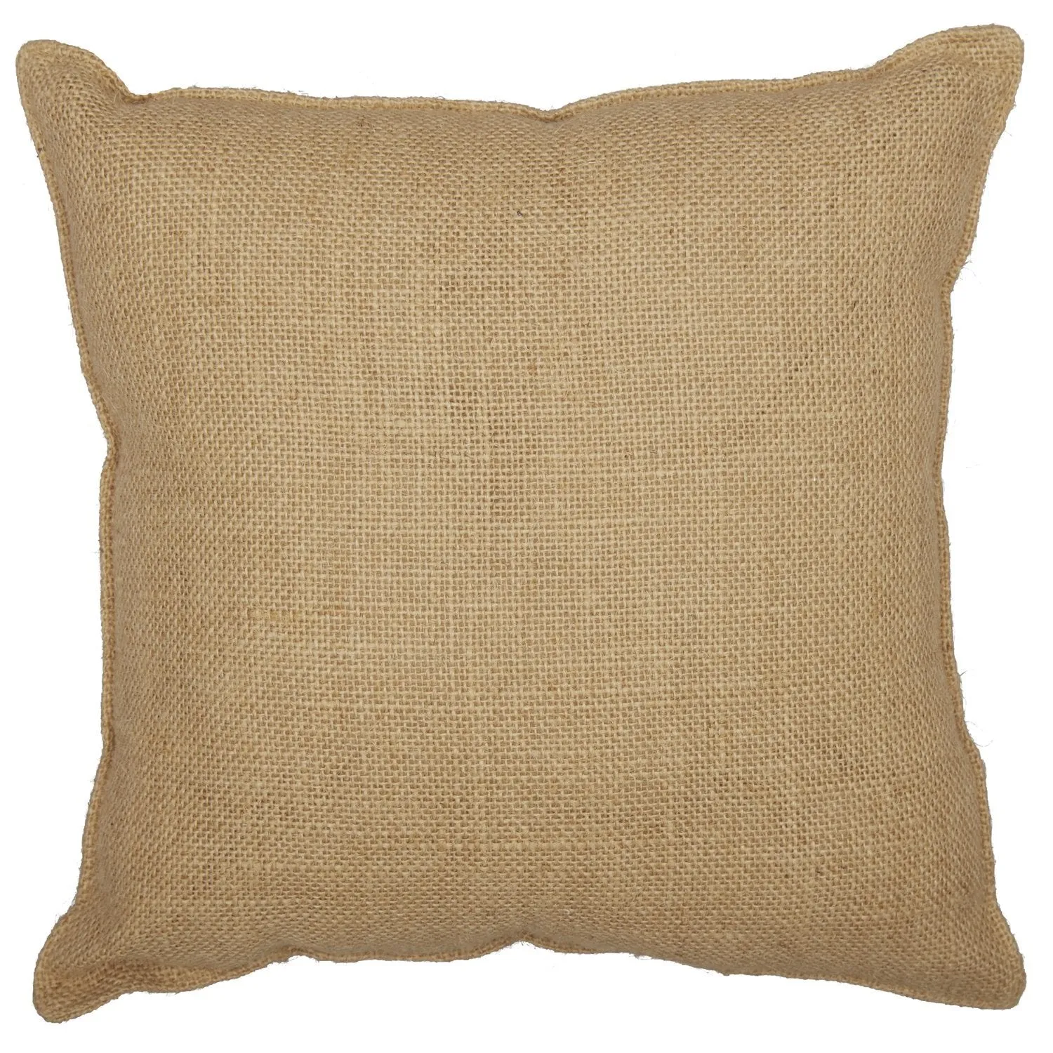 Burlap Natural Harvest Garden Pumpkin Pillow 12"