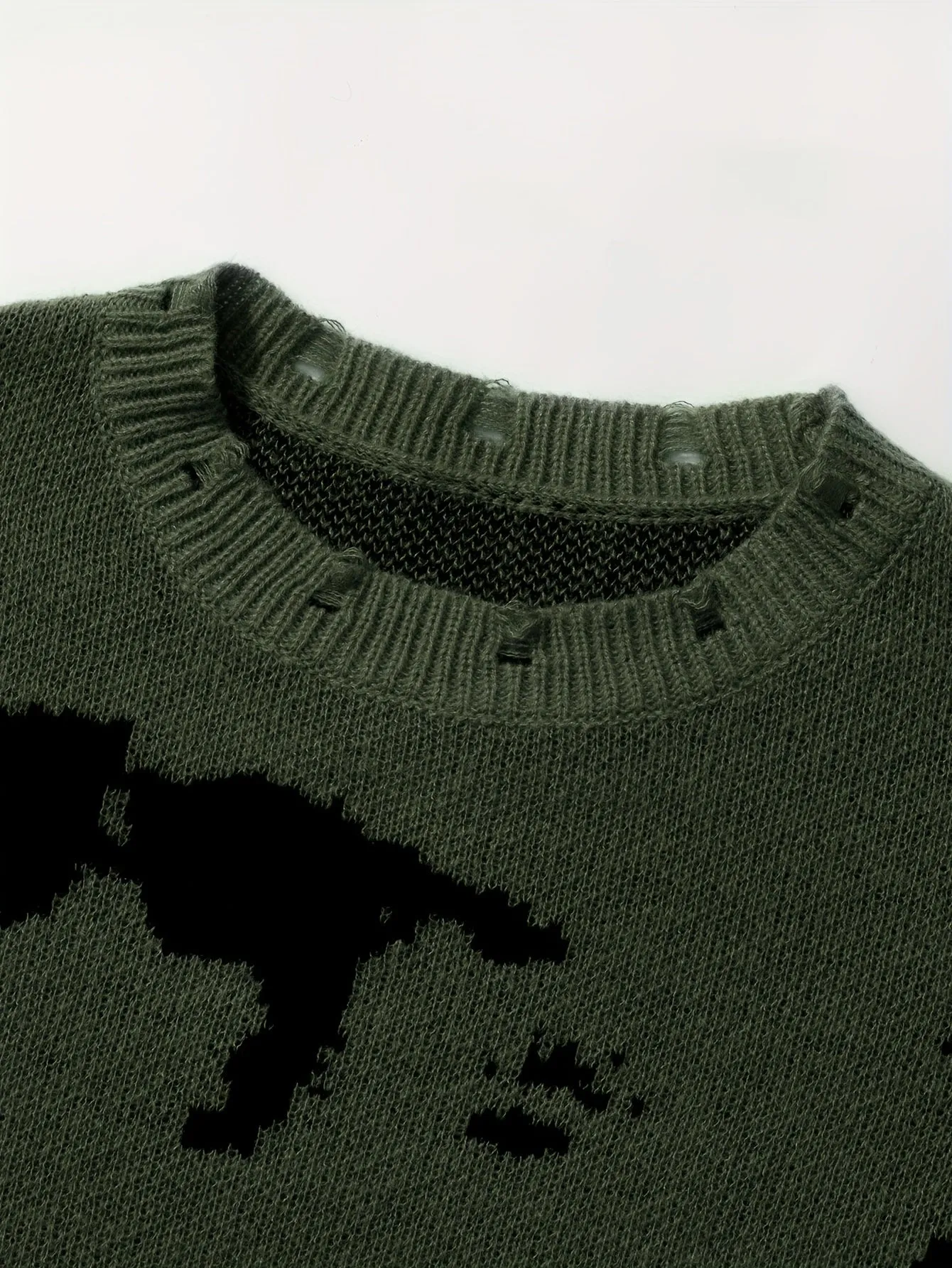 CASRIN | Warm Mens Knitted Sweater with Round Neck