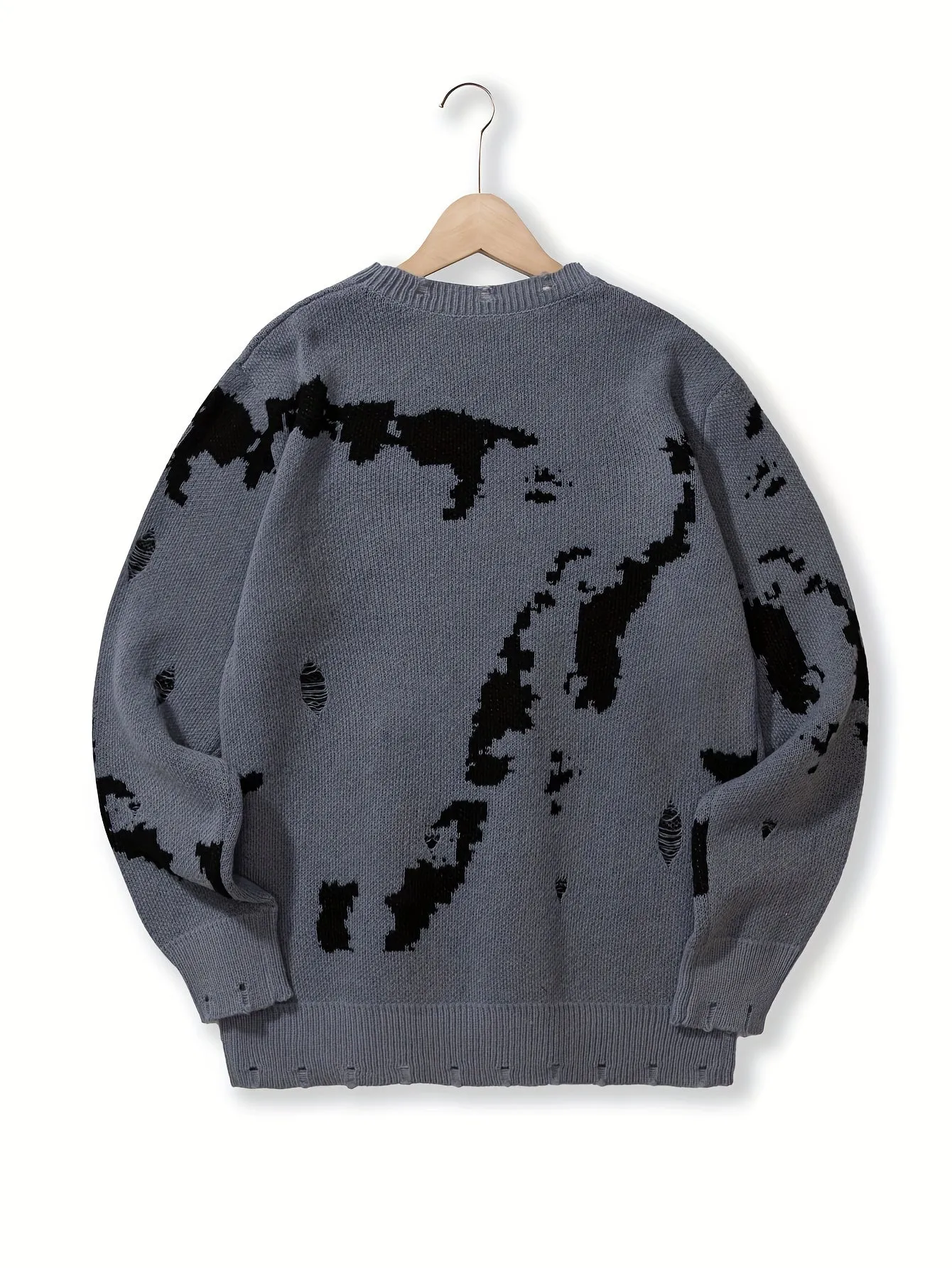 CASRIN | Warm Mens Knitted Sweater with Round Neck