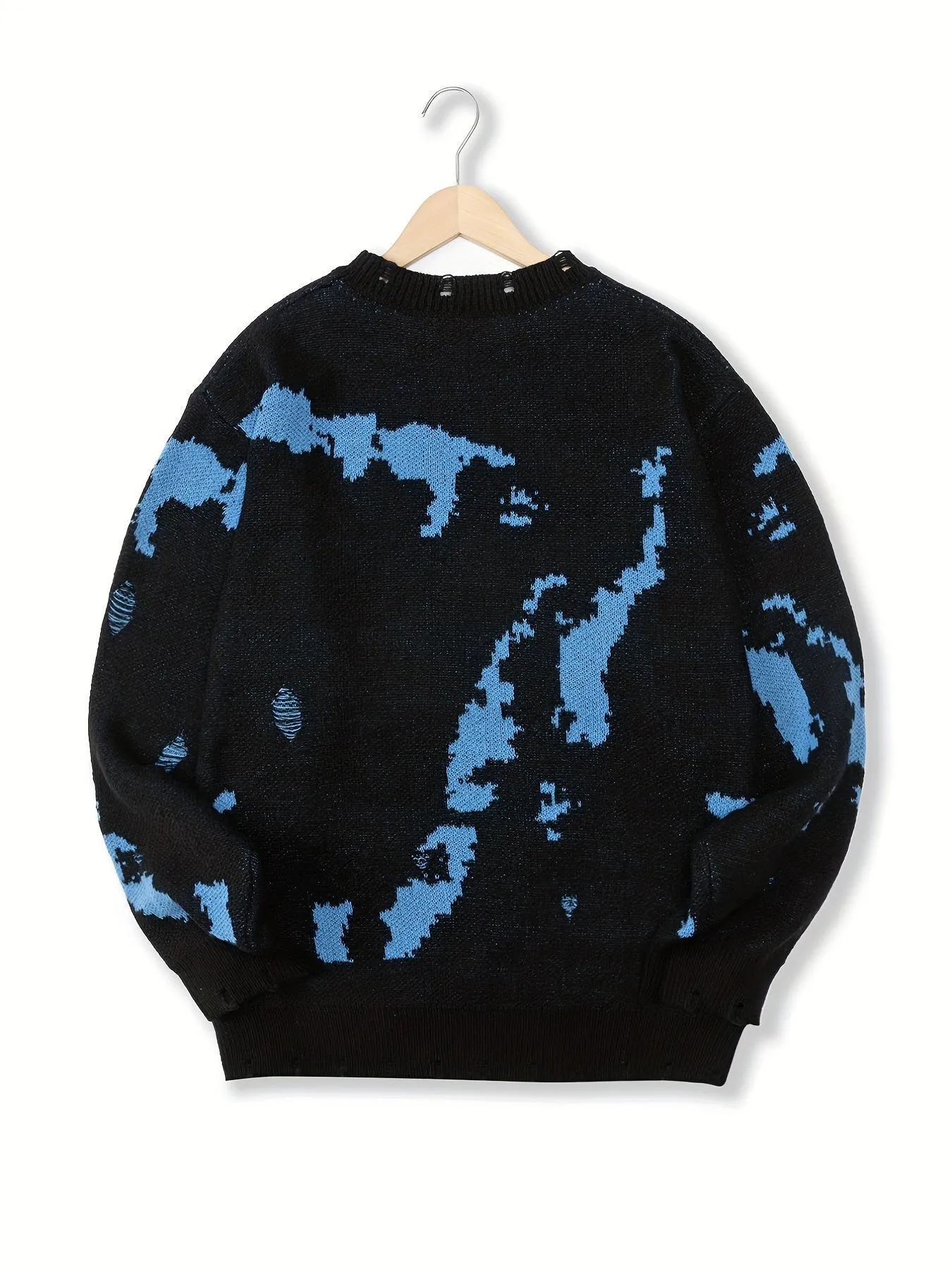CASRIN | Warm Mens Knitted Sweater with Round Neck