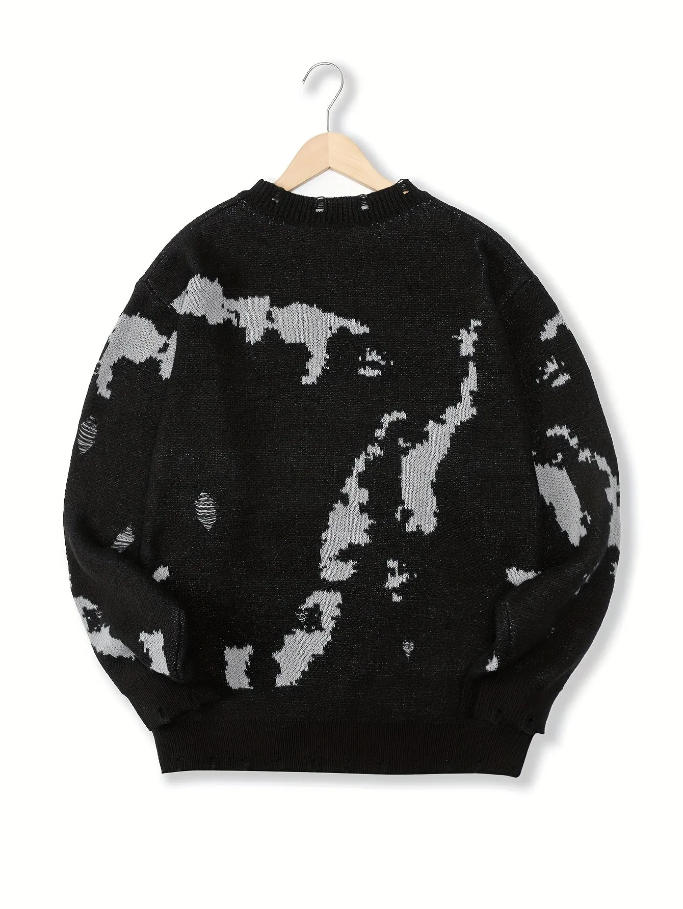 CASRIN | Warm Mens Knitted Sweater with Round Neck