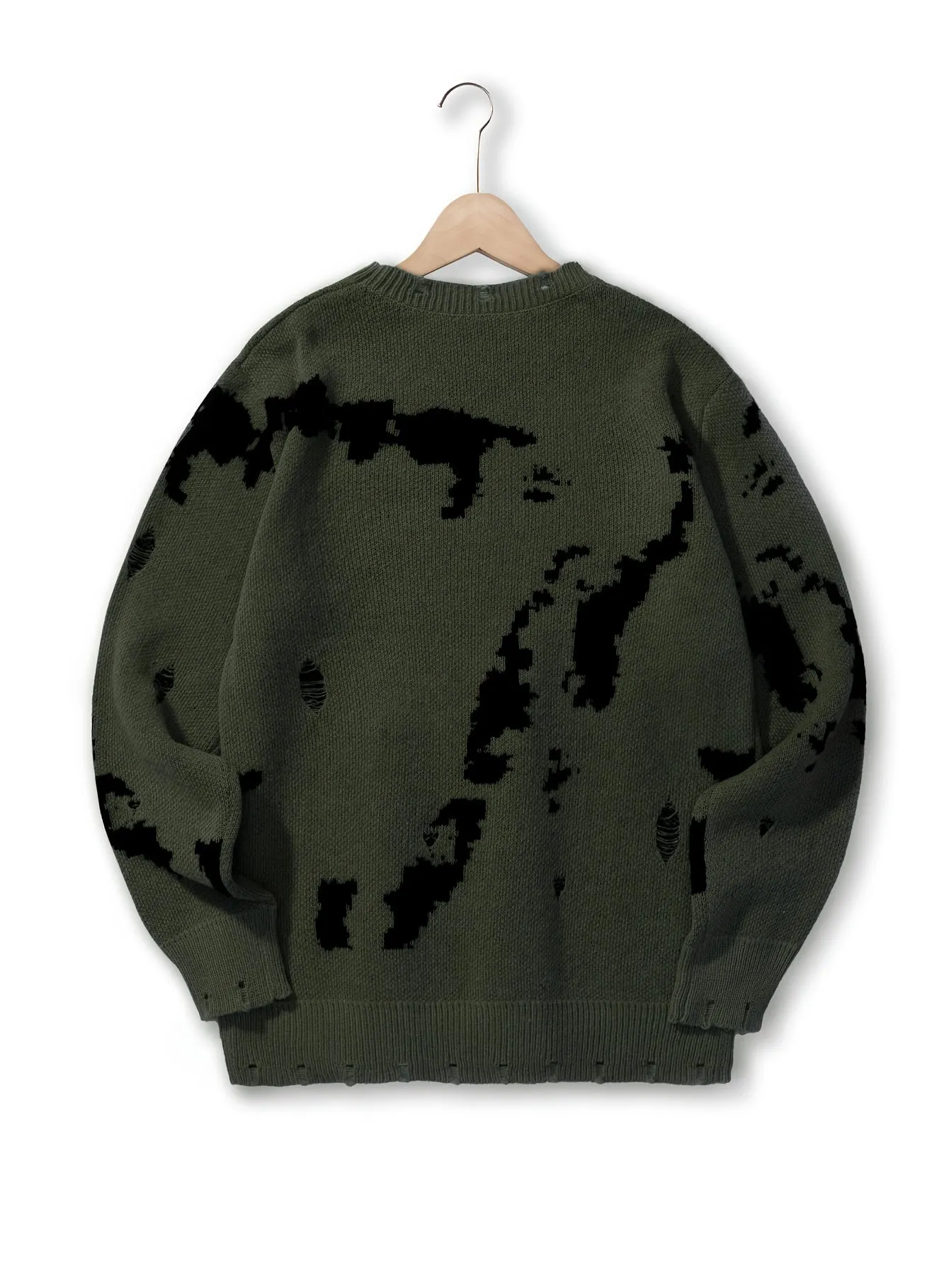 CASRIN | Warm Mens Knitted Sweater with Round Neck