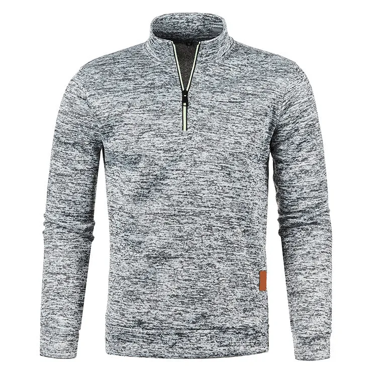 DARION | Mens Sweater with Zipper and Long Sleeves