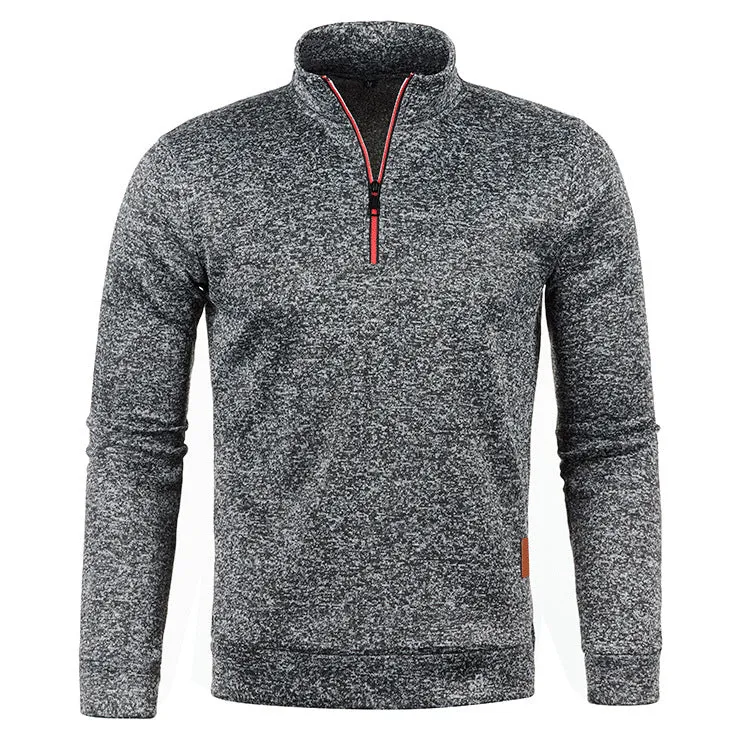 DARION | Mens Sweater with Zipper and Long Sleeves