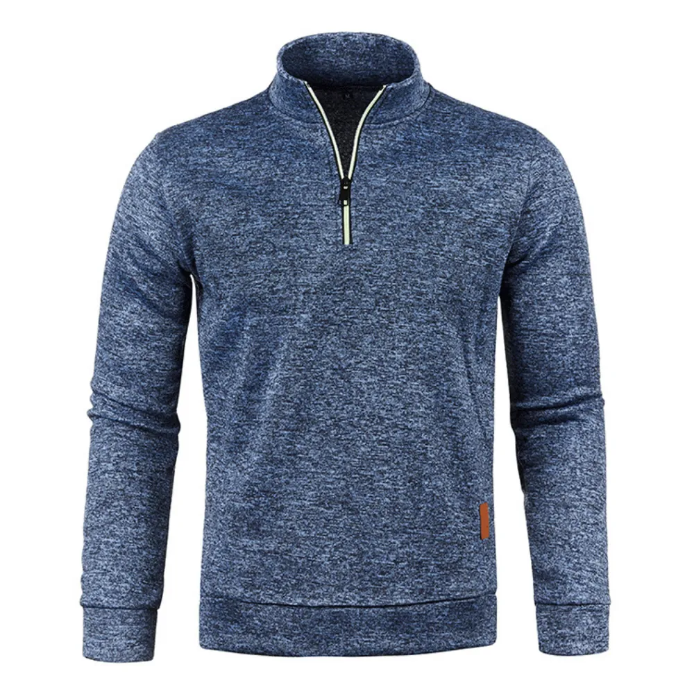 DARION | Mens Sweater with Zipper and Long Sleeves