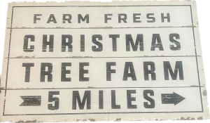 Farm Fresh Tree Sign