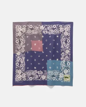 Fastcolor Selvedge Bandanna (GARDEN Patchwork) Purple