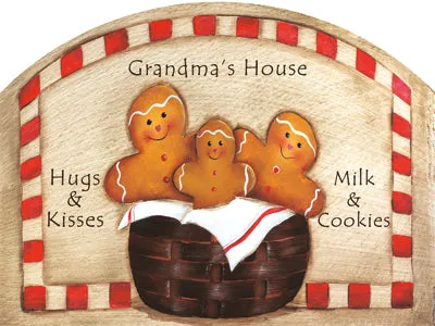Gingerbread Basket Plaque-large