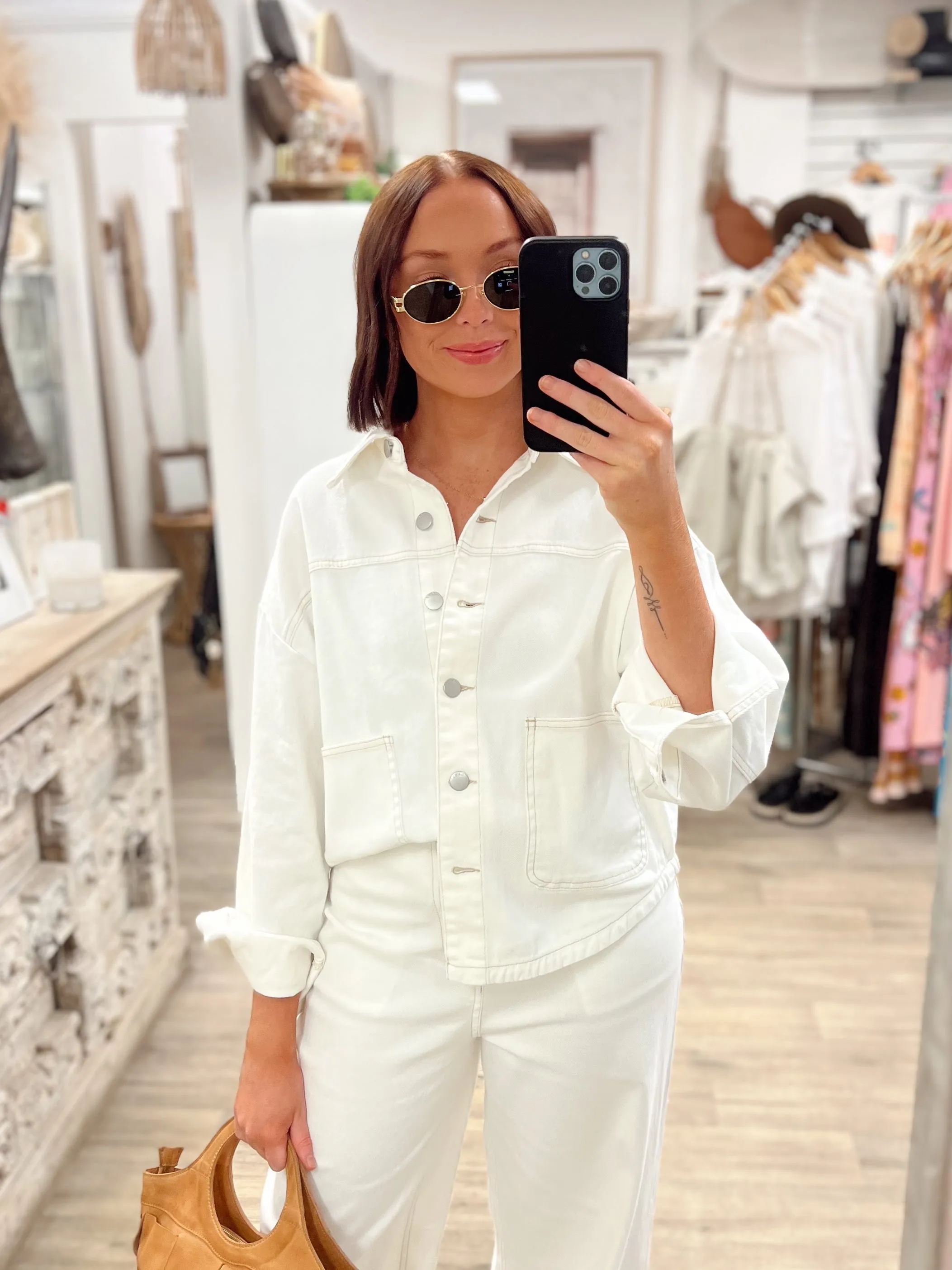 Marza Jacket - Bone White
