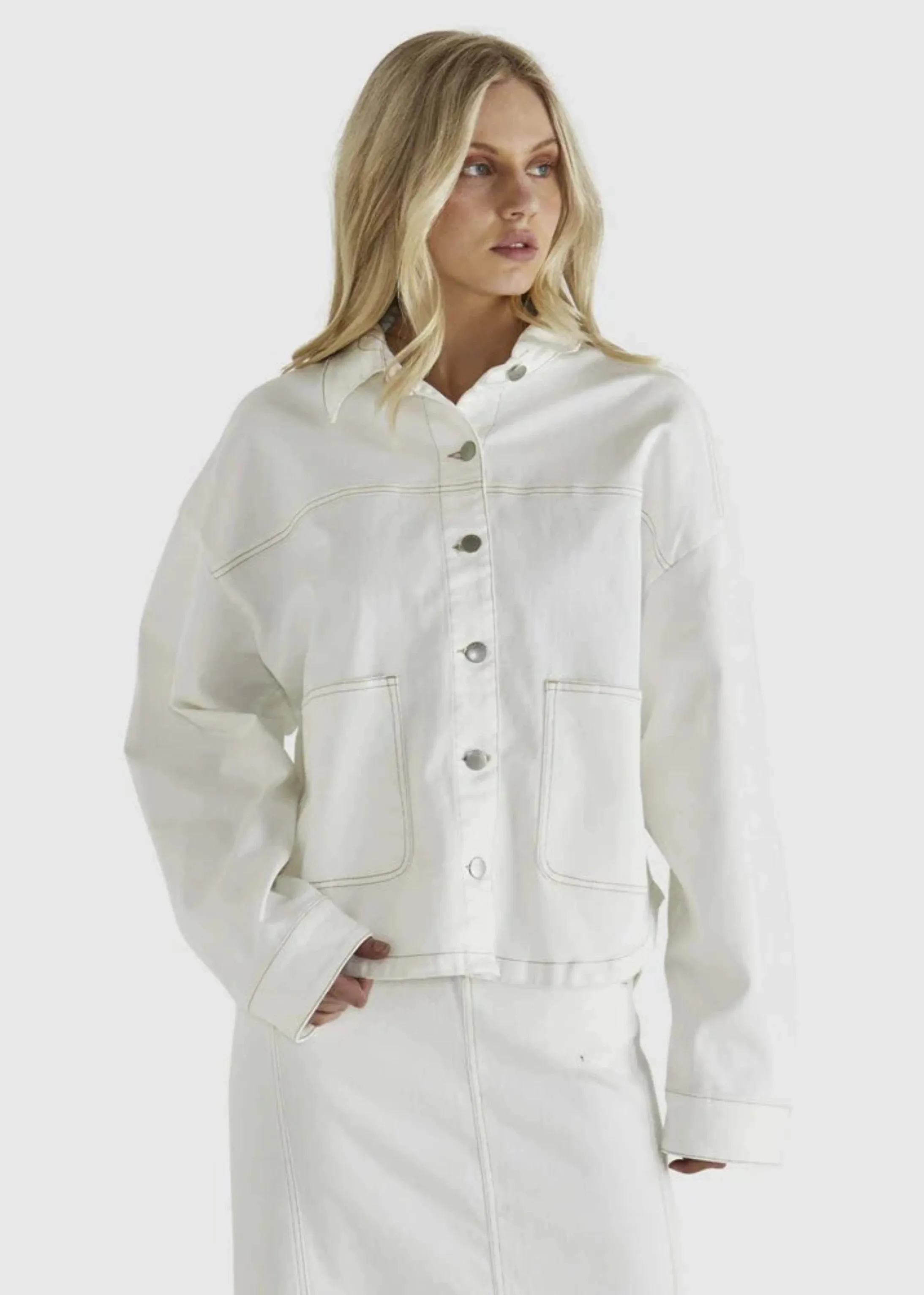 Marza Jacket - Bone White