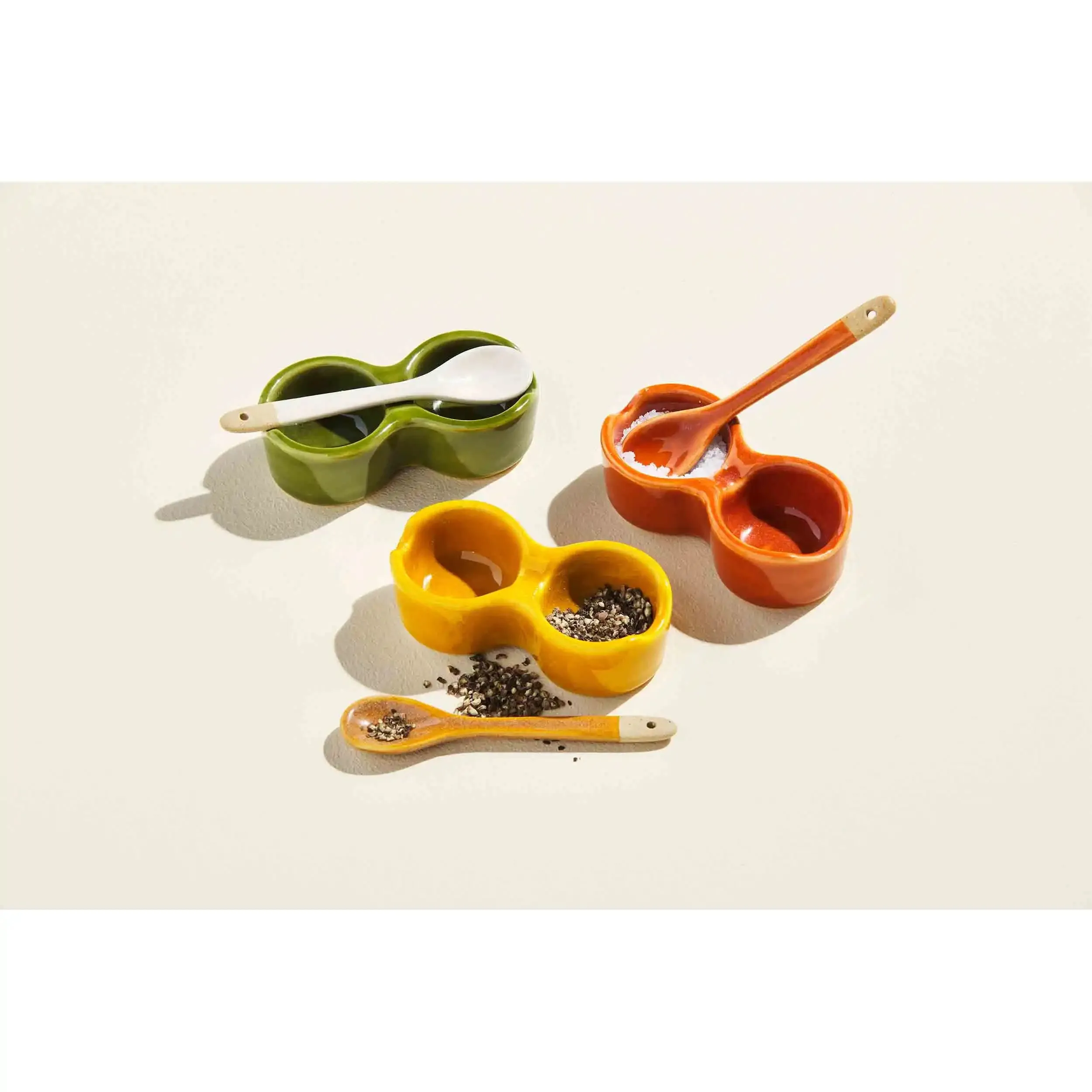 Mud Pie Salt Cellar Set