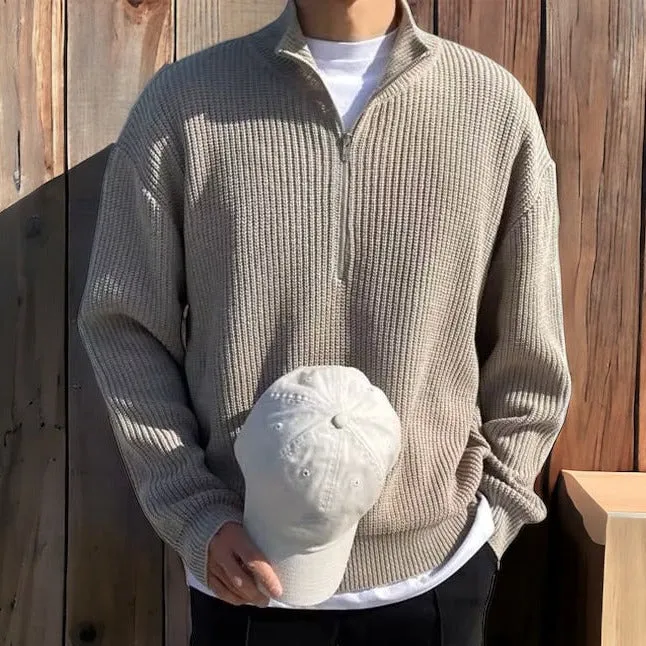 NOLVIN | Old Money Half-Zip Pullover