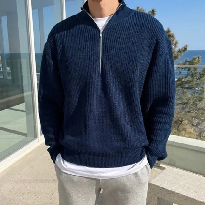 NOLVIN | Old Money Half-Zip Pullover