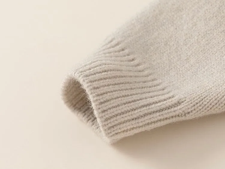 Playful Mushroom Knit Sweater