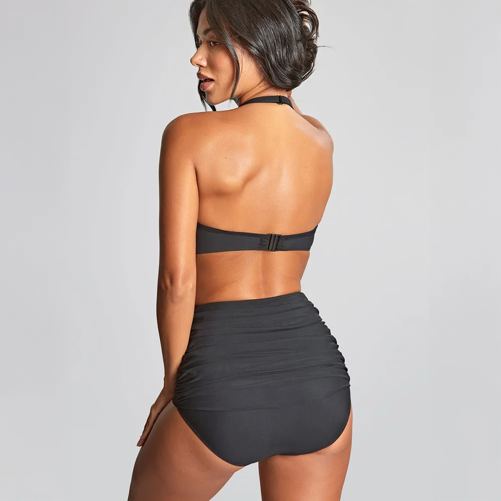 Tulle Margot Bandeau Bikini Black