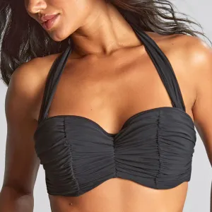 Tulle Margot Bandeau Bikini Black
