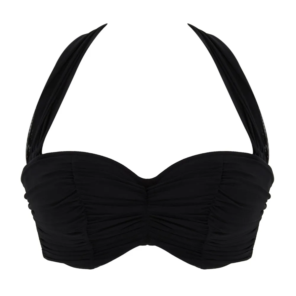 Tulle Margot Bandeau Bikini Black
