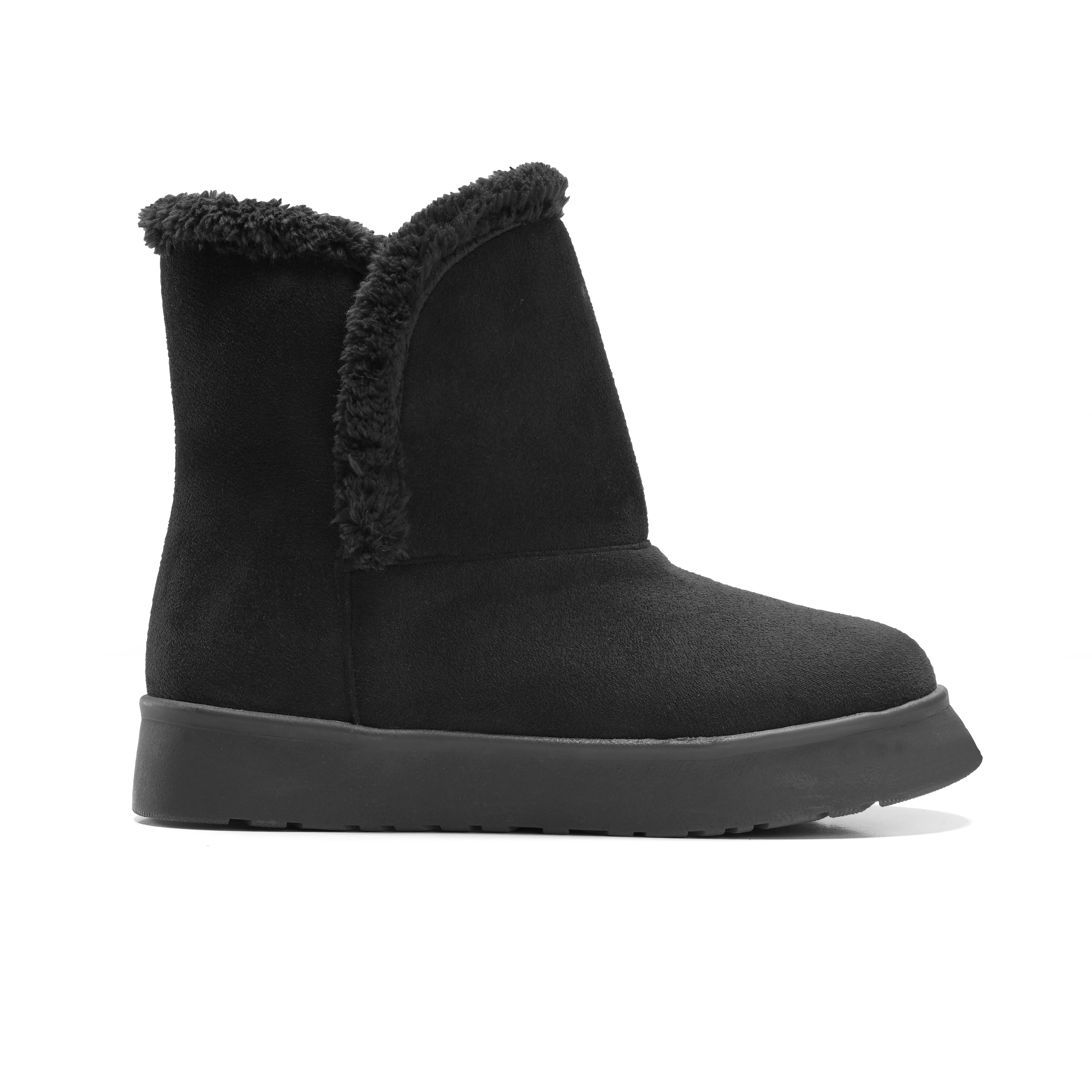 Warm-Lined Boots - Black